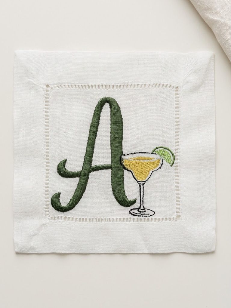 Margarita monogram napkins